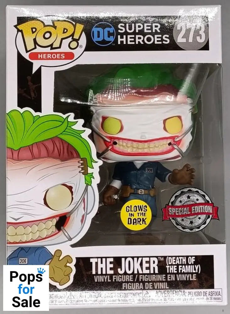 273 The Joker (Death of the Family) Glow - DC Super Heroes Funko POP