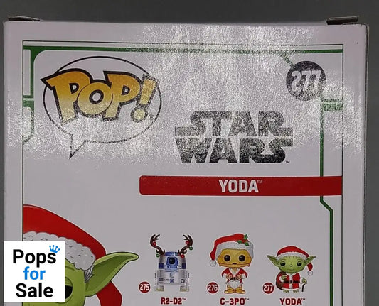 #277 Yoda (Santa) - Star Wars - Holiday - Box Damaged Funko POP