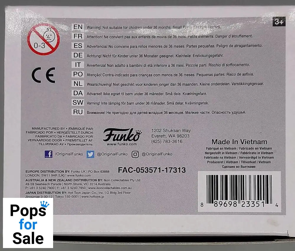 279 Erik Killmonger (Panther) - Glow Marvel - Black Panther Box Damaged Funko POP