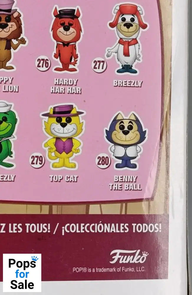 279 Top Cat (Pink Outfit) - Chase Edition Funko POP - Box Damaged