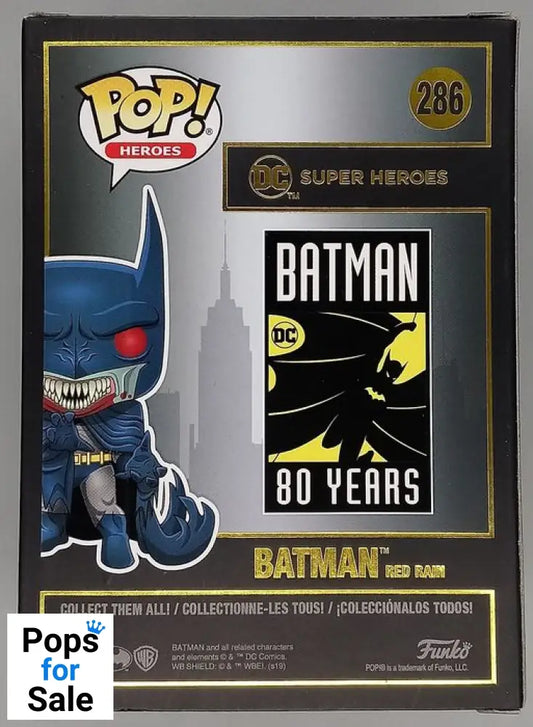 #286 Batman (Red Rain) - DC - Batman 80 Years Funko POP