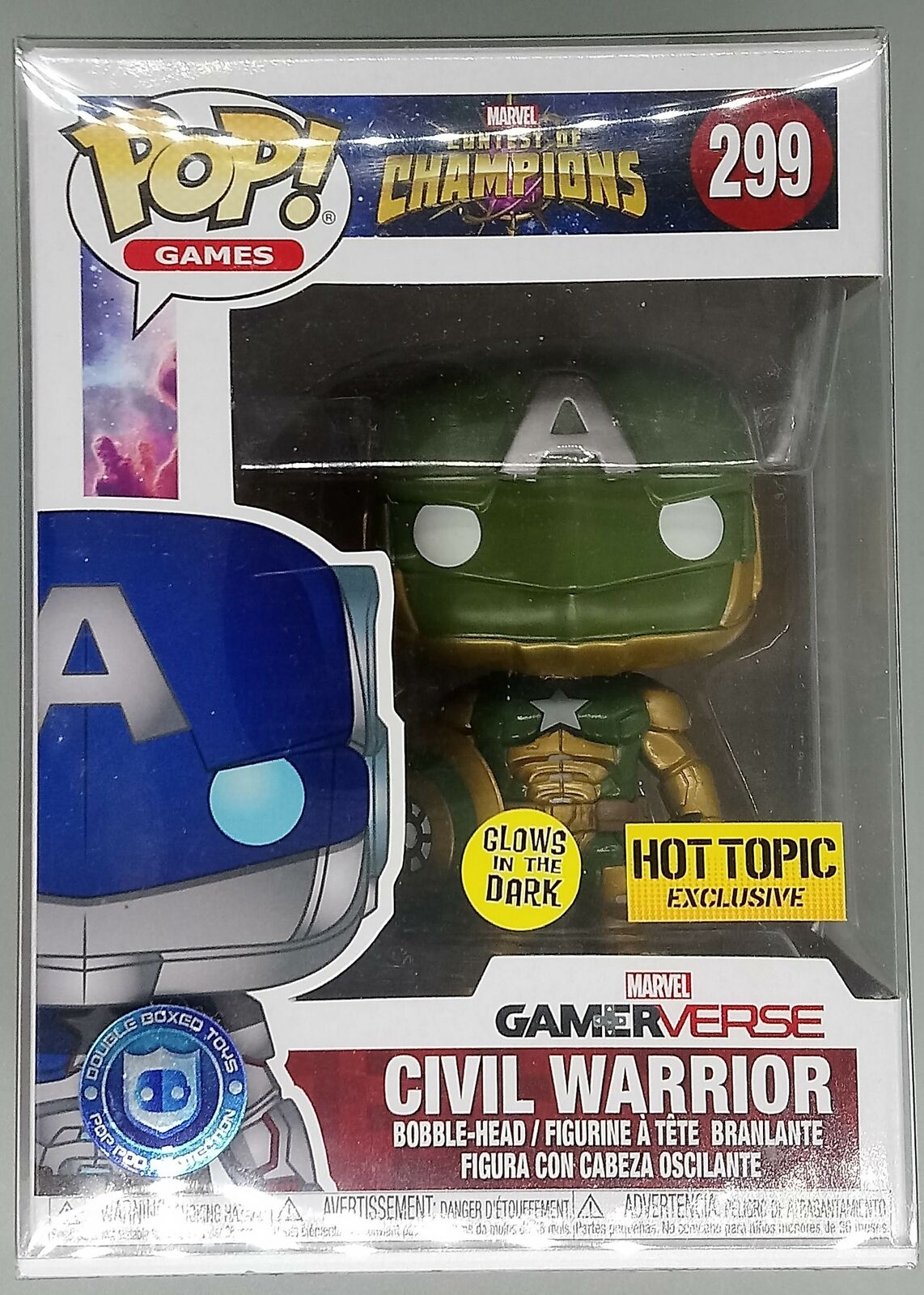 #299 Civil Warrior (Secret Empire) Glow Marvel Contest of Ch Funko POP - PopsforSale.co.uk