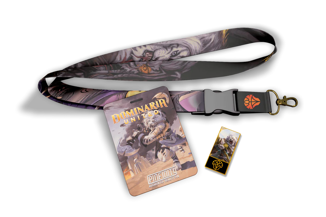 Pinfinity AR Pin: Ajani AR Pin + Lanyard Set - Magic the Gathering Dominaria United PMTG059 Pin