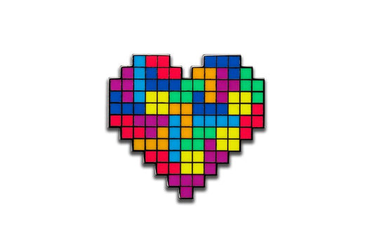 Pinfinity AR Pin: I Heart Tetris PT001 Pin