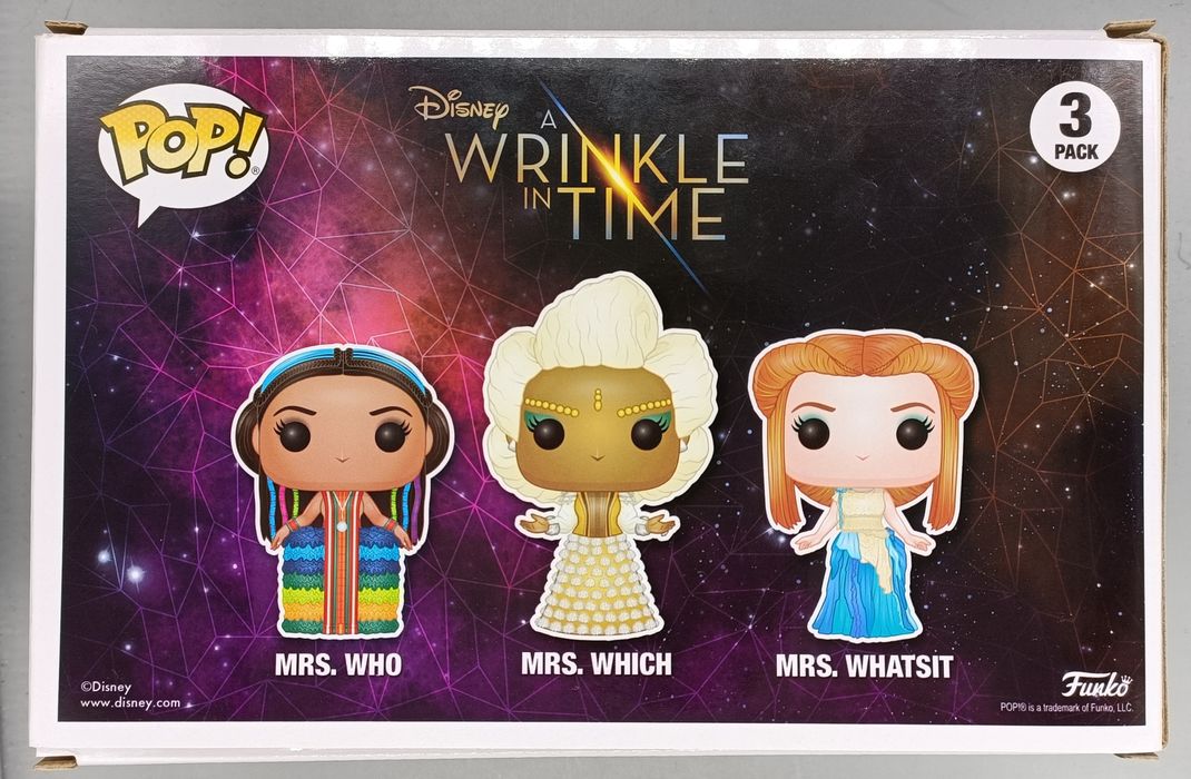 3 Pack Mrs. Who Mrs. Which Mrs. Whatsit - Disney A Wrinkle In Time Funko POP