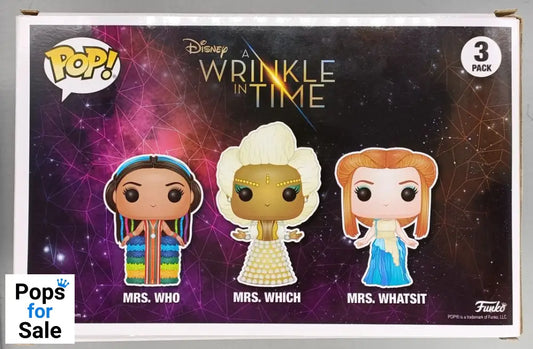 3 Pack Mrs. Who Mrs. Which Mrs. Whatsit - Disney A Wrinkle In Time Funko POP