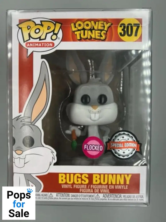 #307 Bugs Bunny - Flocked - Looney Toons Funko POP
