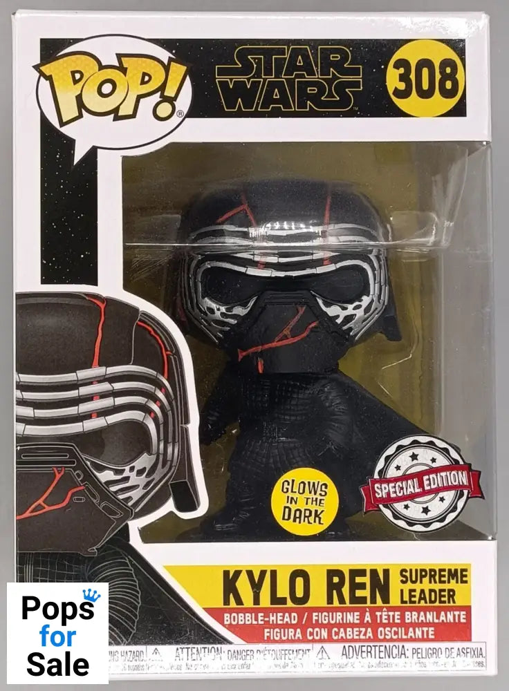 308 Kylo Ren (Supreme Leader) - Glow - Star Wars Funko POP