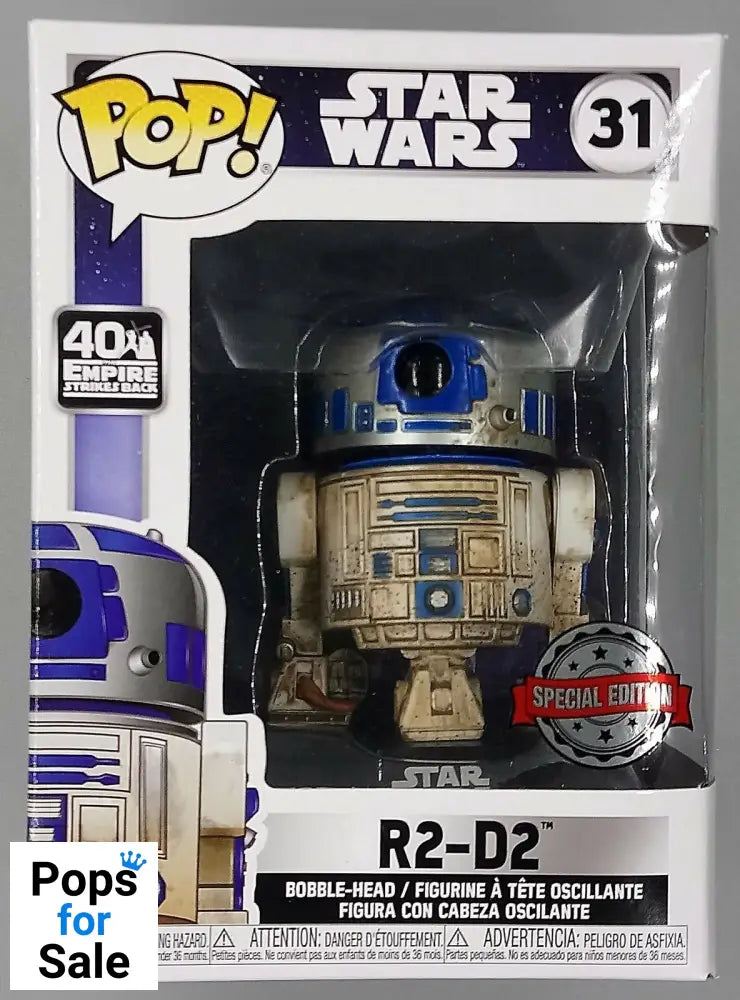 31 R2-D2 (Dagobah) - Star Wars - Funko POP - Box Damaged