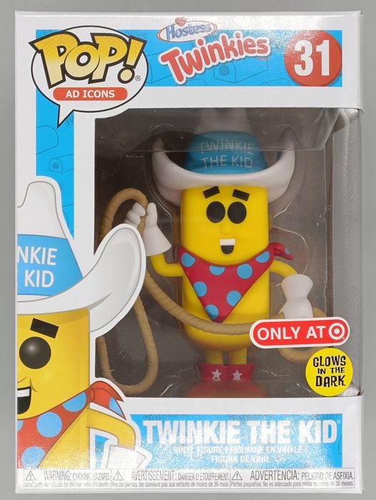 #31 Twinkie the Kid - Glow - Hostess Twinkies Funko POP - PopsforSale.co.uk