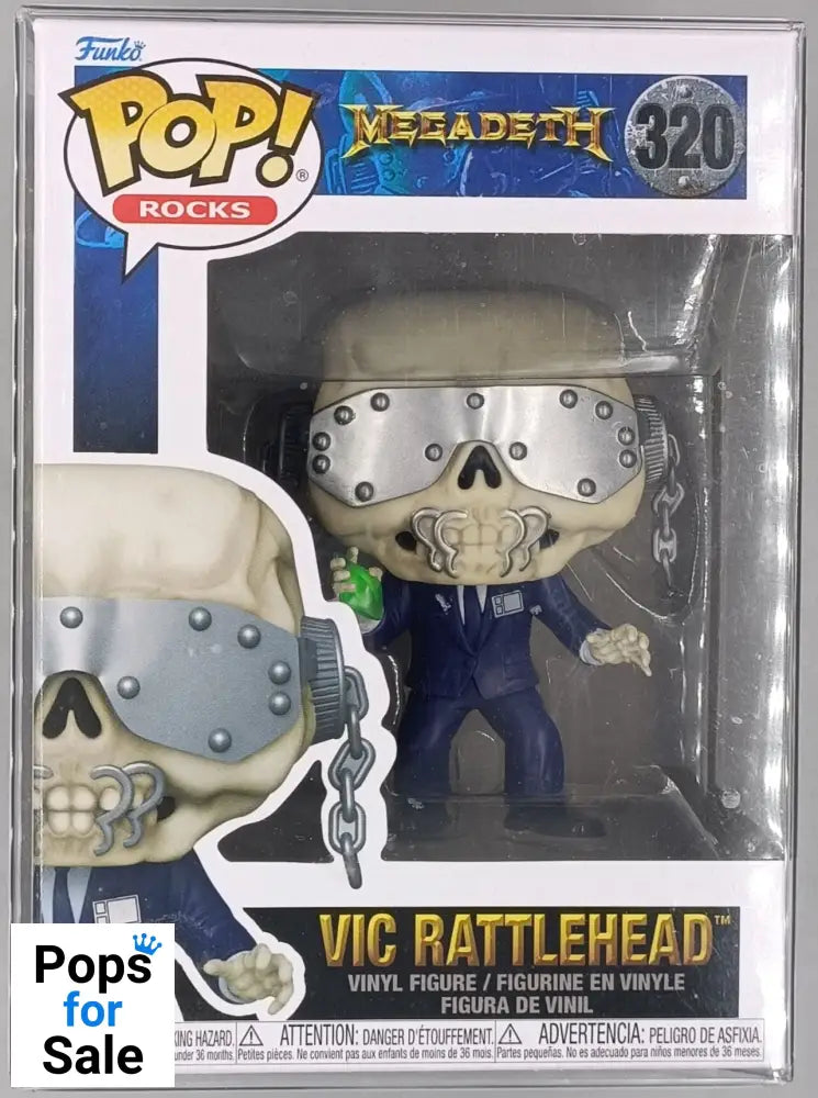 320 Vic Rattlehead - Rocks - Megadeath Funko POP