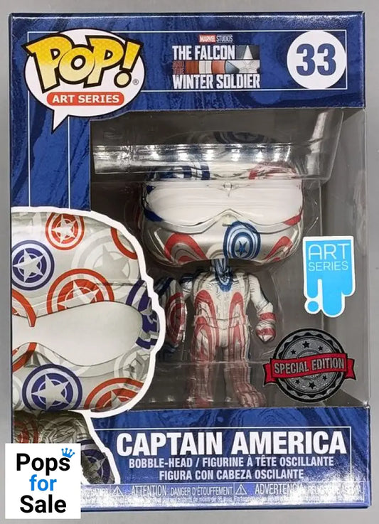 33 Captain America (Falcon) - Art Series - Marvel Funko POP