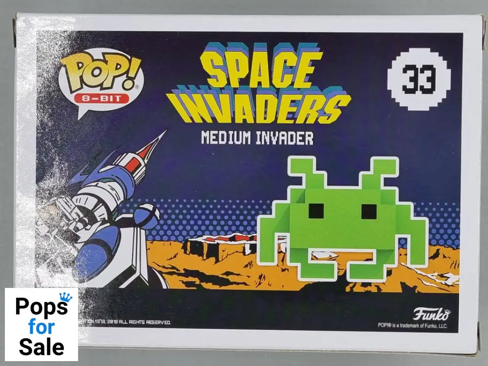 #33 Medium Invader - Glow - 8-Bit - Space Invaders Funko POP