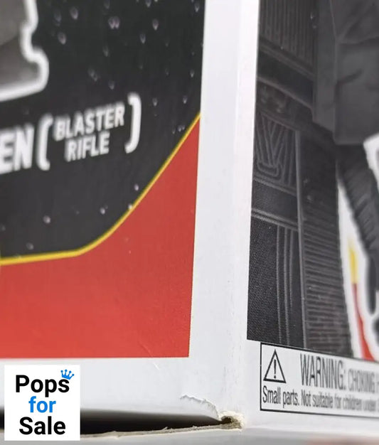 #331 Knight of Ren (Blaster Rifle Hematite) Chrome Star Wars Box Damaged Funko POP