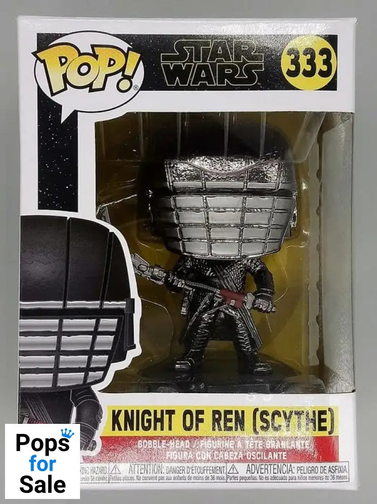333 Knight of Ren (Scythe- Hematite) Chrome - Star Wars Funko POP