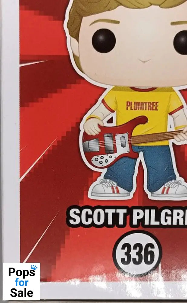 #336 Scott Pilgrim (Plumtree Shirt) Scott Pilgrim VS the Word Box Damaged Funko POP