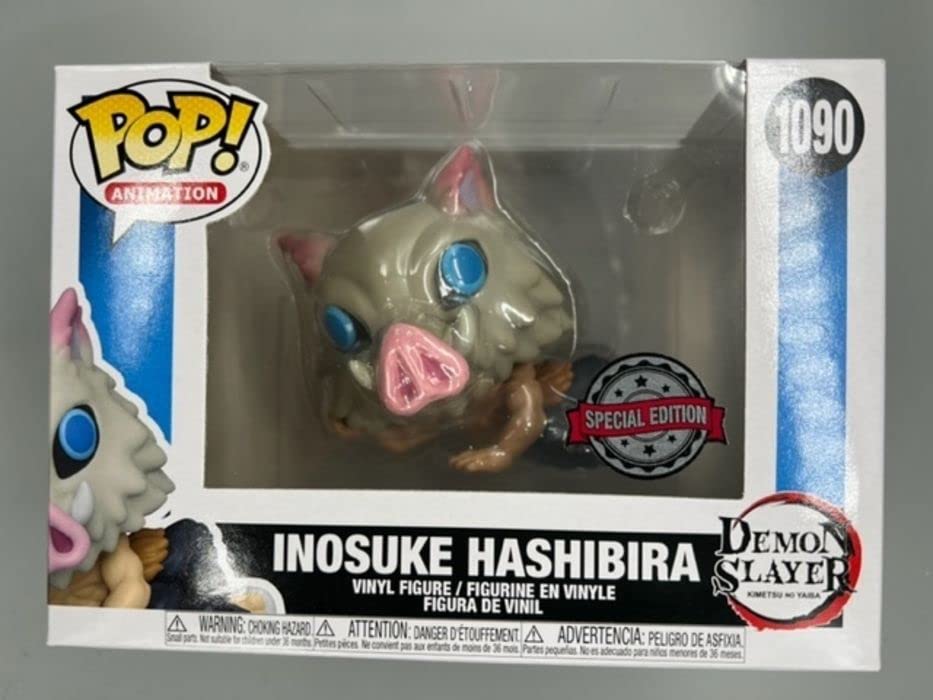 1090 Inosuke Hashibira (Lounging) Demon Slayer - Funko POP - Box Damaged