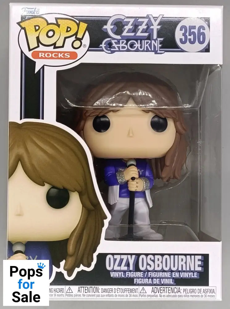356 Ozzy Osbourne - Glitter Cuffs - Ozzy Osbourne - Rocks Funko POP - Brand New