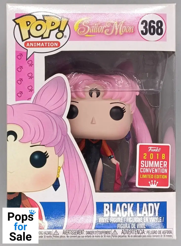 368 Black Lady - Sailor Moon Funko POP - 2018 Con
