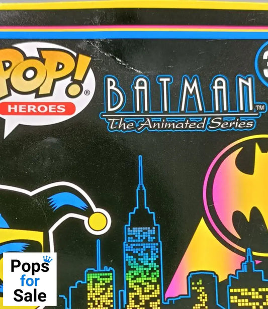 371 Harley Quinn (Blacklight) DC Batman Animated Series Funko POP - Box Damaged