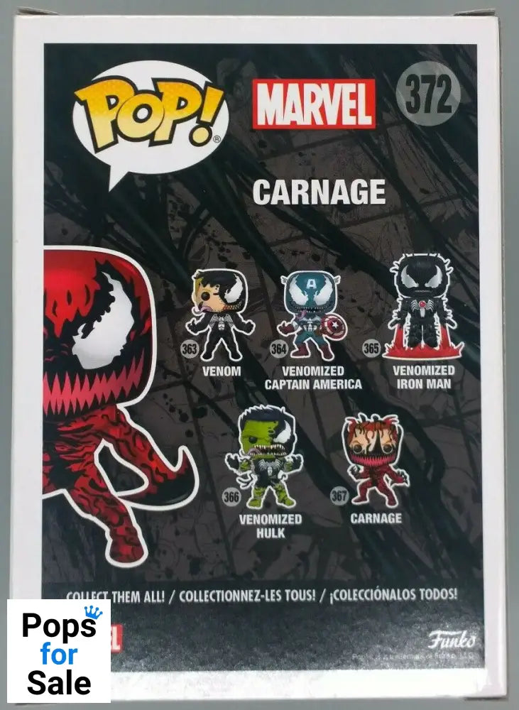 #372 Carnage (Axe Hands) - Marvel - Venom Funko POP