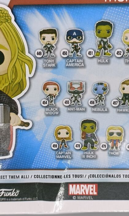 #482 Thor (w/ Stormbreaker and Mj?lnir) Marvel Avenge Box Damaged Funko POP