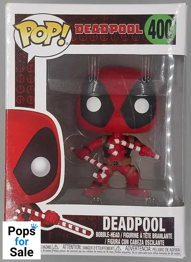 400 Deadpool (w/ Candy Canes) - Marvel - Holidays - Funko POP