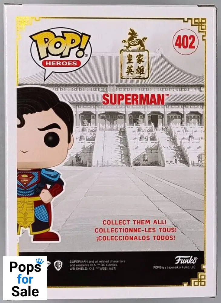 402 Superman (Black) Metallic - DC - 2021 Con Limited Edition Funko POP