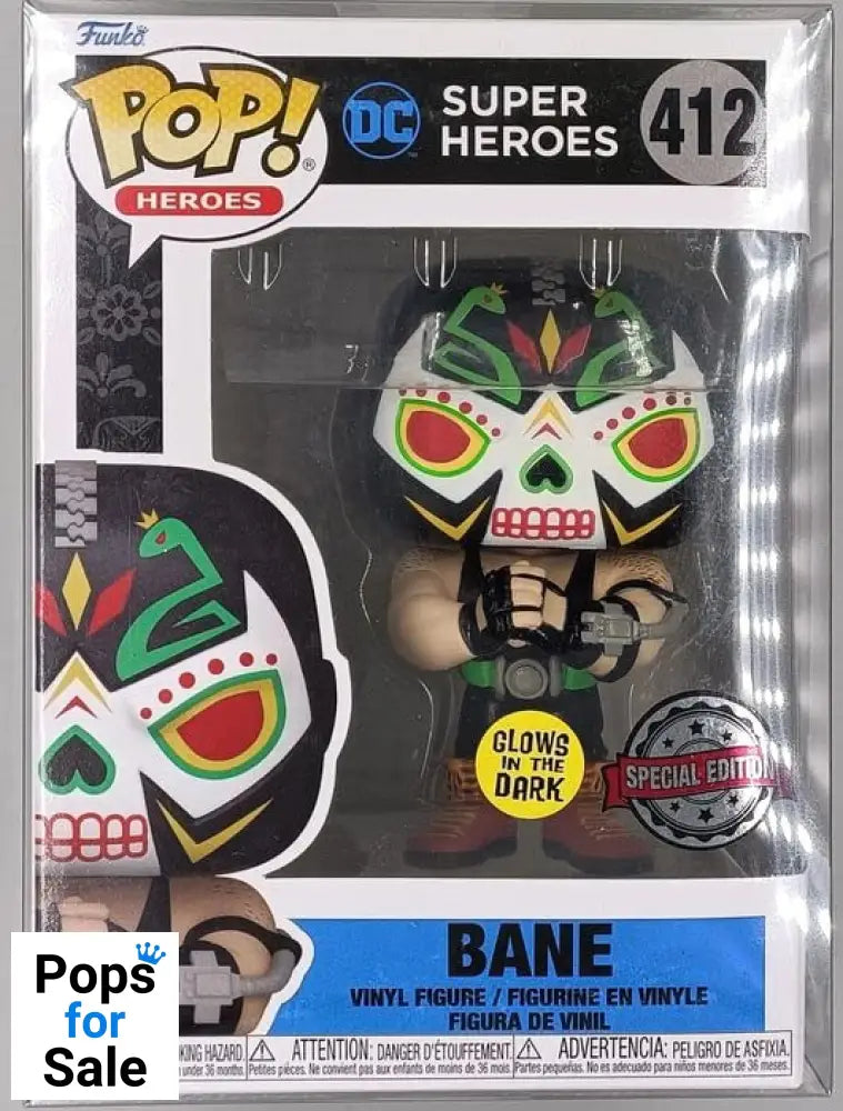412 Bane - Glow - DC Super Heroes Funko POP - Box Damaged