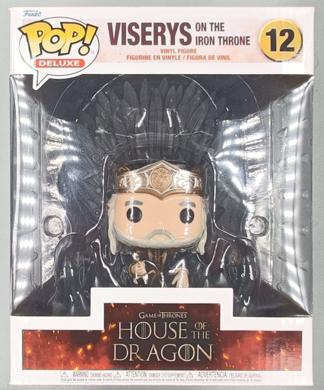 12 Viserys on the Iron Throne Deluxe - House of the Dragon Funko POP - Brand New
