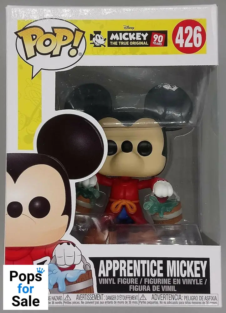 426 Apprentice Mickey Disney Mickey's 90th Anniversary Funko POP - Box Damaged