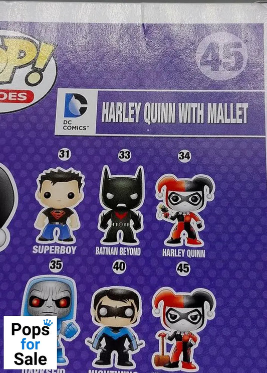 45 Harley Quinn with Mallet - DC Comics - Funko POP - Box Damaged
