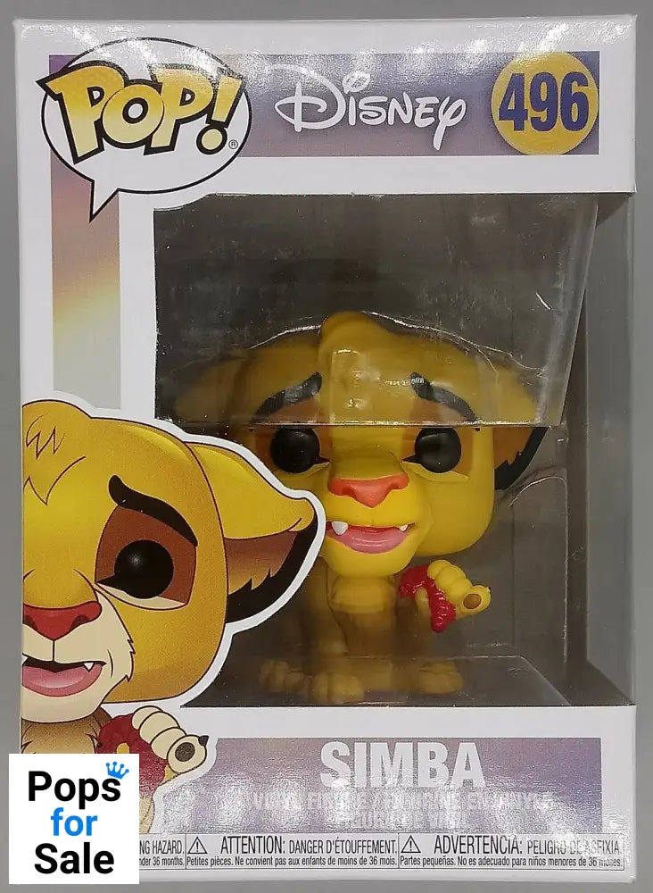 496 Simba (w/ Grub) - Disney Lion King Funko POP
