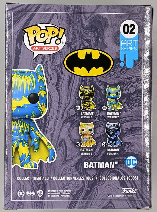 02 Batman (Blue/Yellow) - DC Art Series - Funko POP