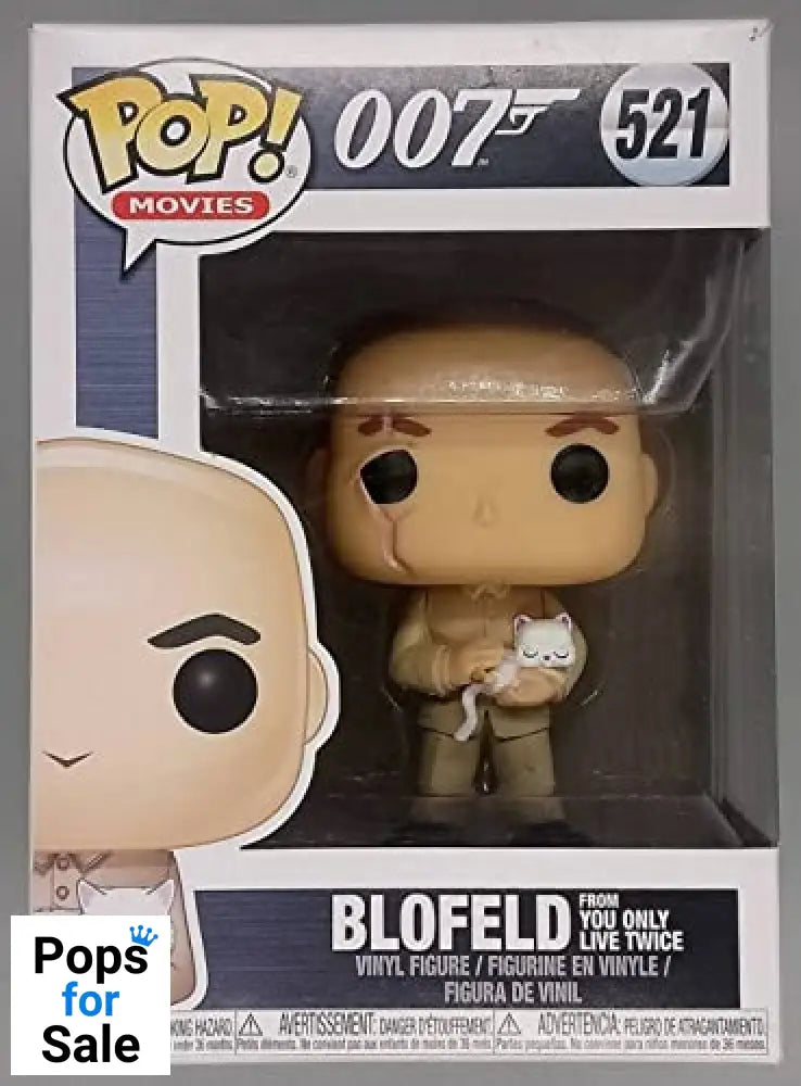 521 Blofeld (from You Only Live Twice) - James Bond Funko POP - Box Damaged