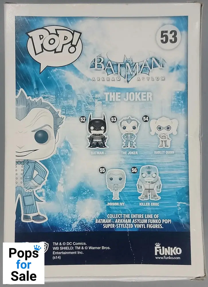53 The Joker - DC - Batman Arkham Asylum - Funko POP - Box Damaged