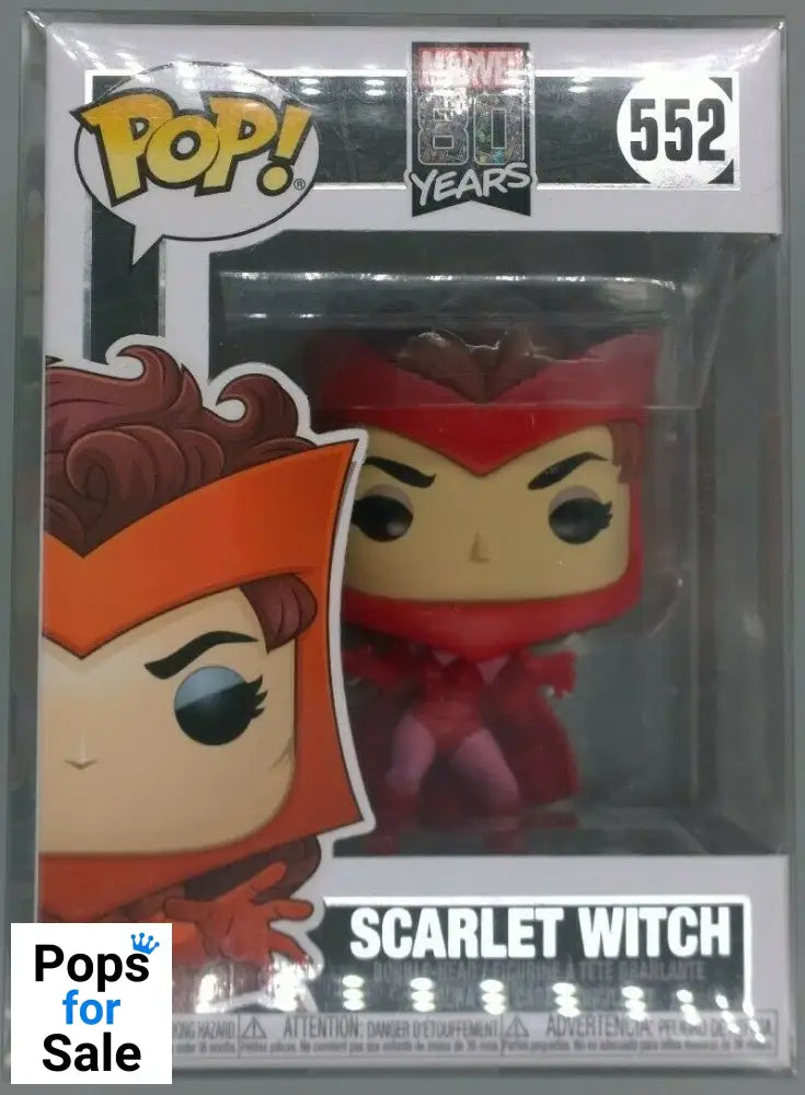 552 Scarlet Witch (First Appearance) Marvel 80 Years Funko POP - Box Damaged