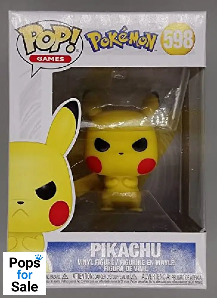 598 Pikachu (Grumpy) - Pokemon - Funko POP - Box Damaged