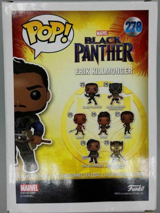 #278 Erik Killmonger (Masked) Chase POP Marvel Black Panther Funko POP