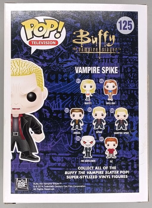 125 Spike (Vampire) - Chase - Buffy the Vampire Slayer Funko POP - Box Damaged