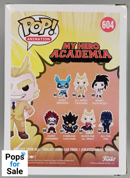 604 All Might (Teacher) - My Hero Academia Funko POP - Box Damaged