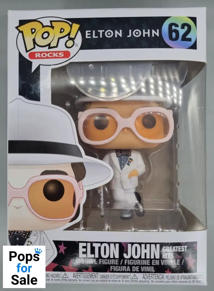 62 Elton John (Greatest Hits) - Funko POP - Box Damaged