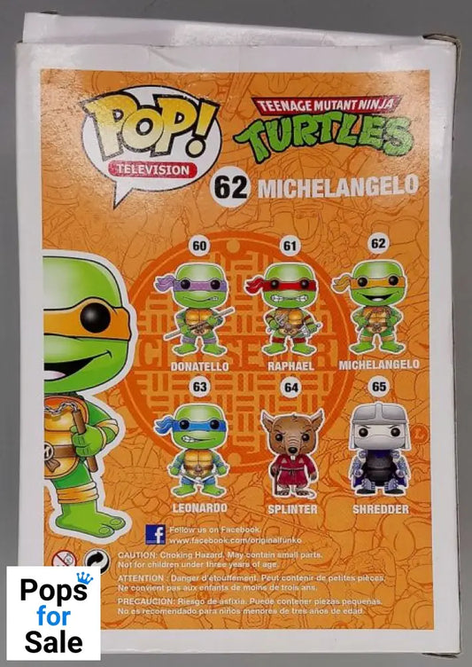 62 Michelangelo - Teenage Mutant Ninja Turtles - Box Damaged Funko POP