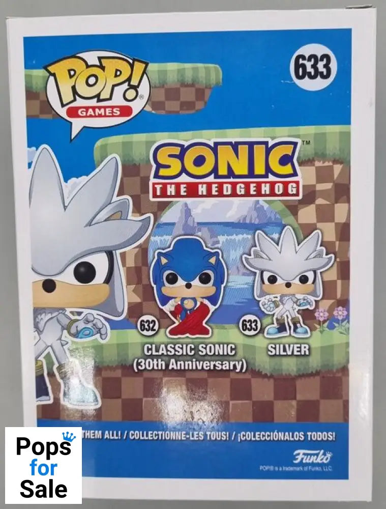 633 Silver - Sonic the Hedgehog Funko POP - Brand New