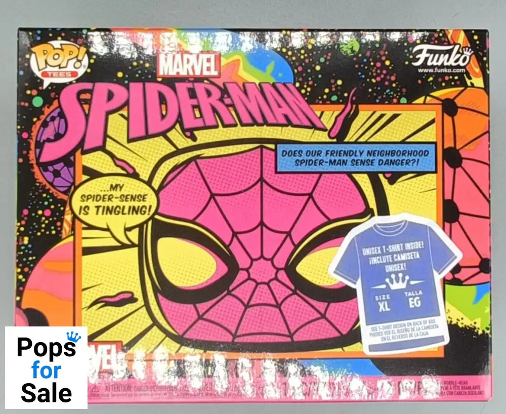 652 Spider-Man (Blacklight) - Marvel with T-Shirt (X-Large)
