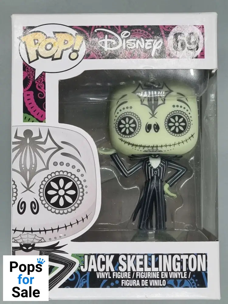 69 Jack Skellington (Day of the Dead) Disney TNBC Funko POP