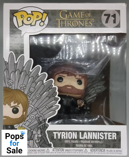 71 Tyrion Lannister (on Iron Throne) Deluxe Game of Thrones Funko POP - Box Damaged