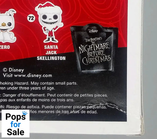 71 Zero - Disney The Nightmare Before Christmas Funko POP - Box Damaged