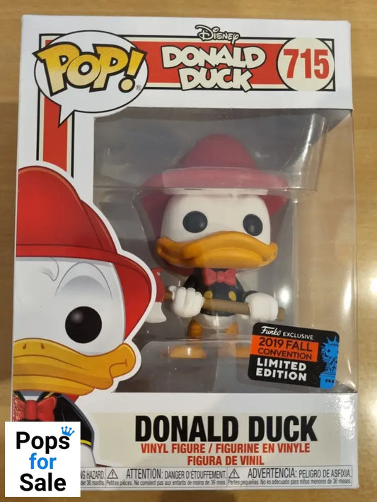 715 Donald Duck (Firefighter) Disney Donald Duck 2019 Con Funko POP