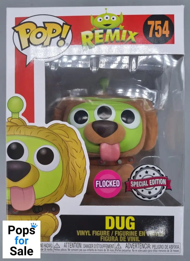 754 Dug (Alien Remix) - Flocked - Disney Funko POP